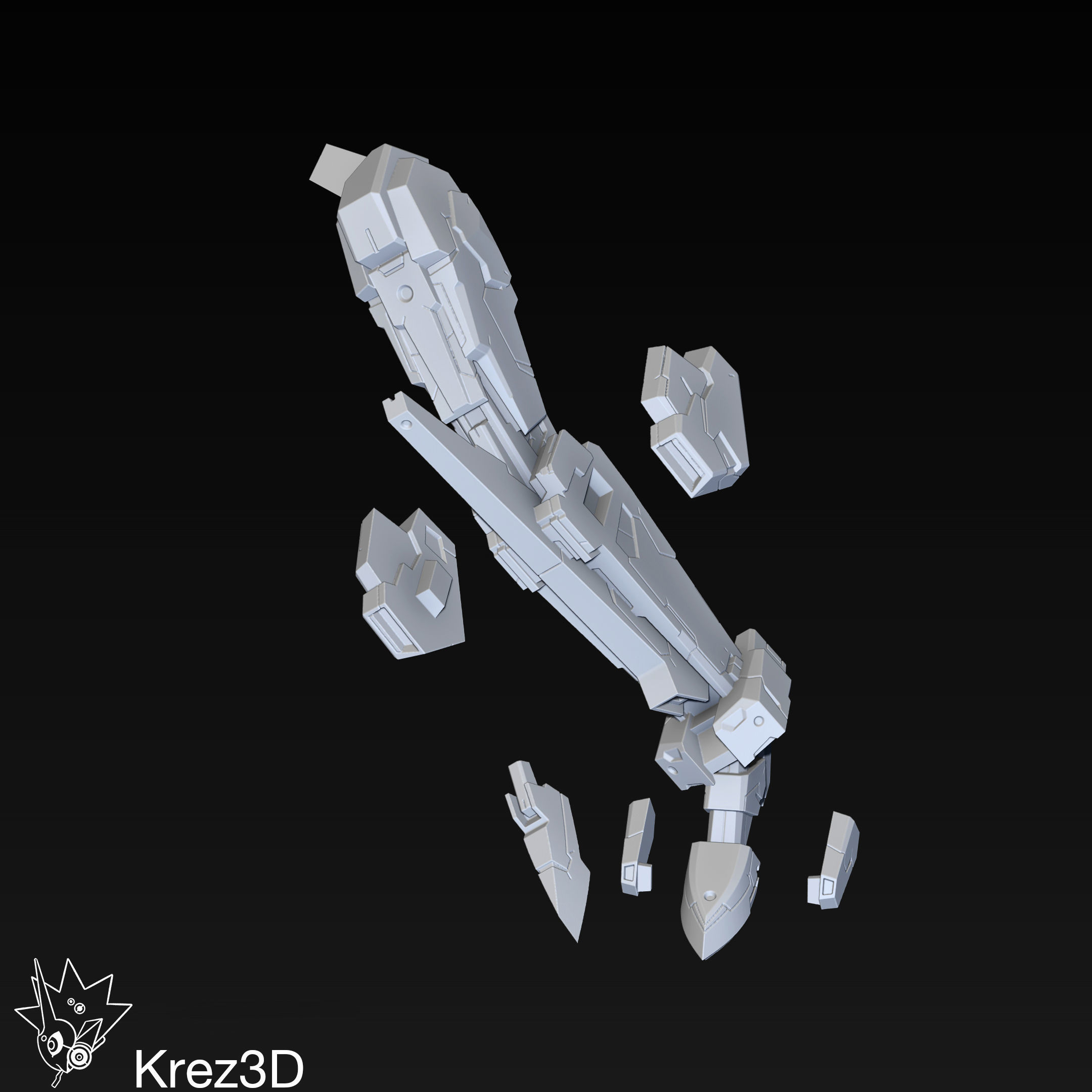 Bellzelute Brigandy 3D print model_18