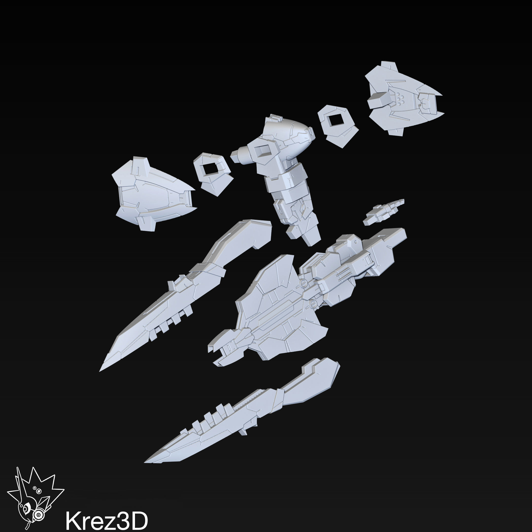 Bellzelute Brigandy 3D print model_17