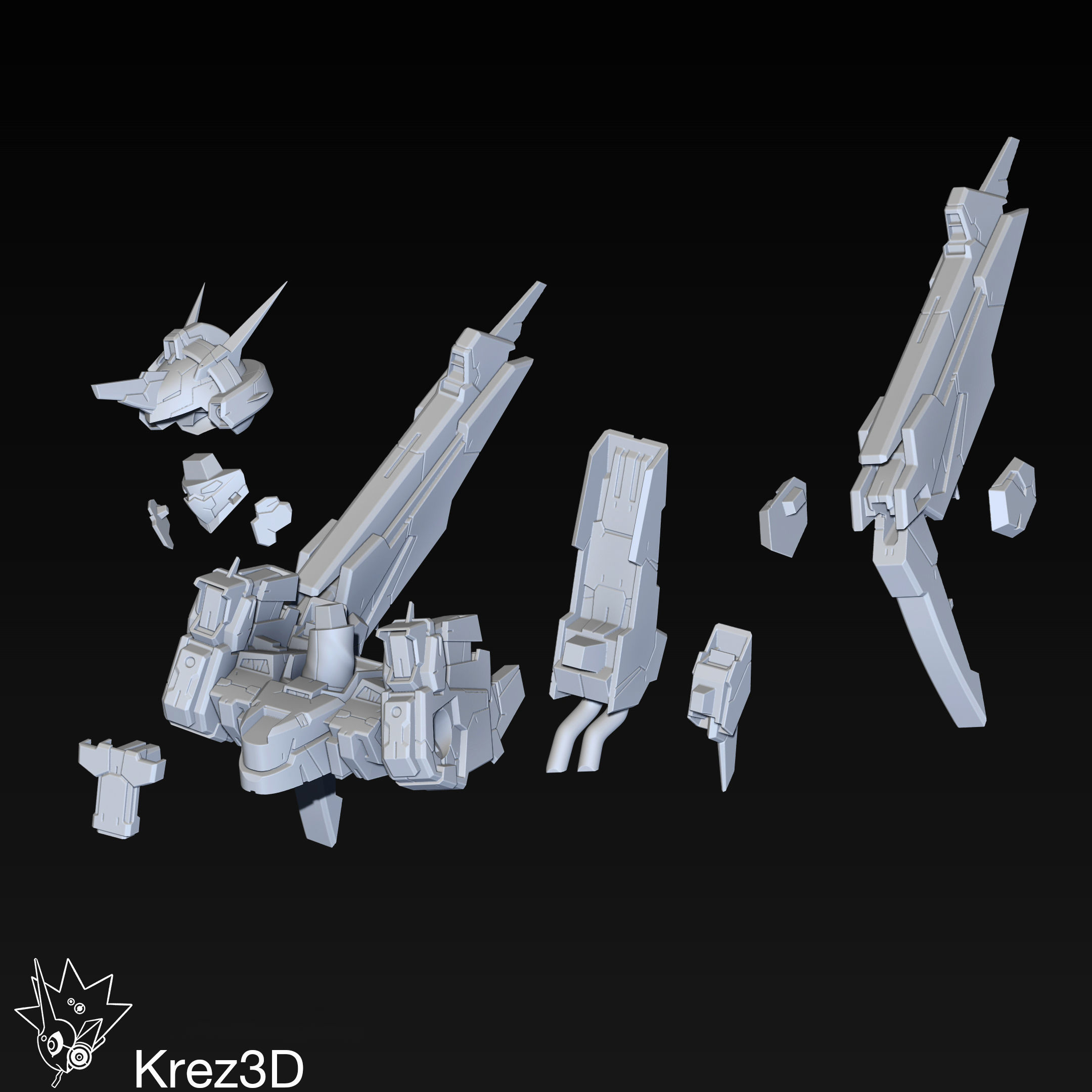 Bellzelute Brigandy 3D print model_15