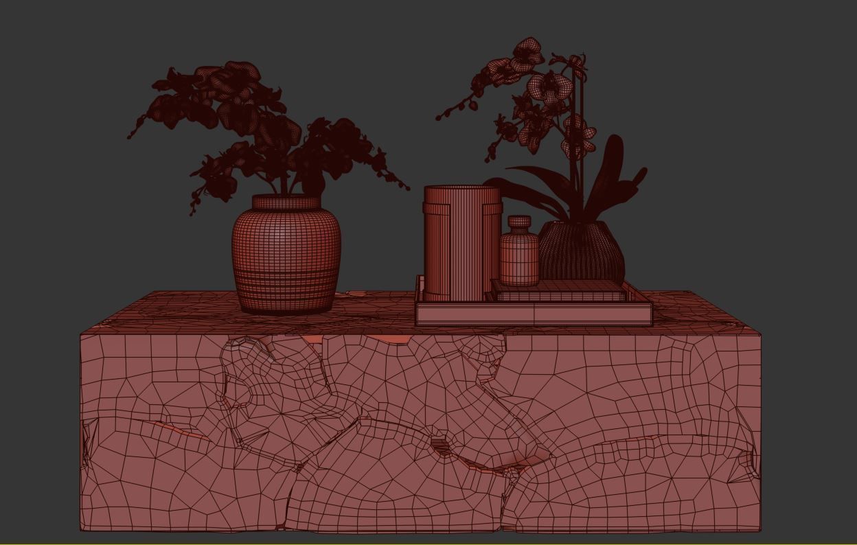 Root Soffbord Teakrot 3D model_4