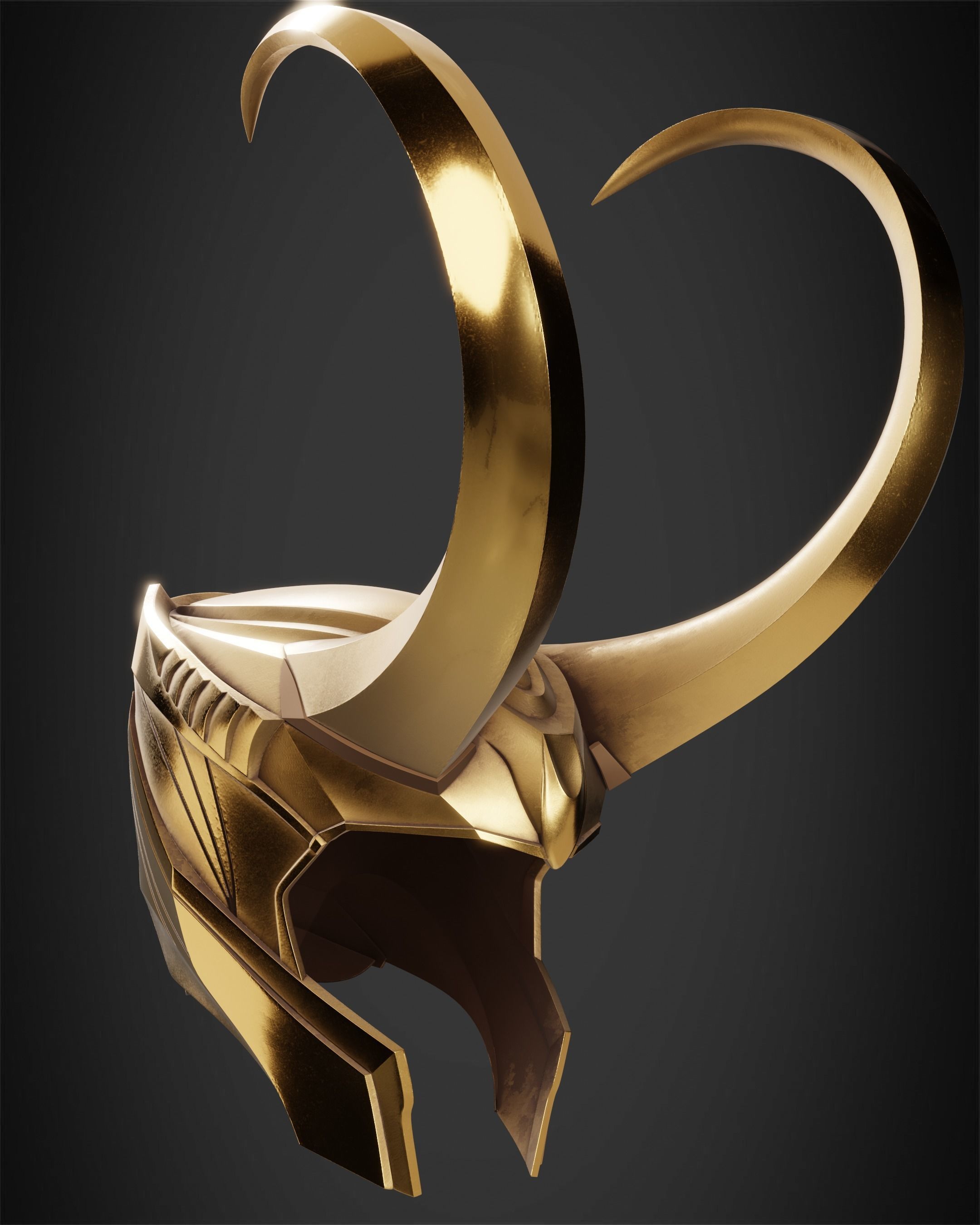 The Avengers Loki Crown for Cosplay 3D print model_9