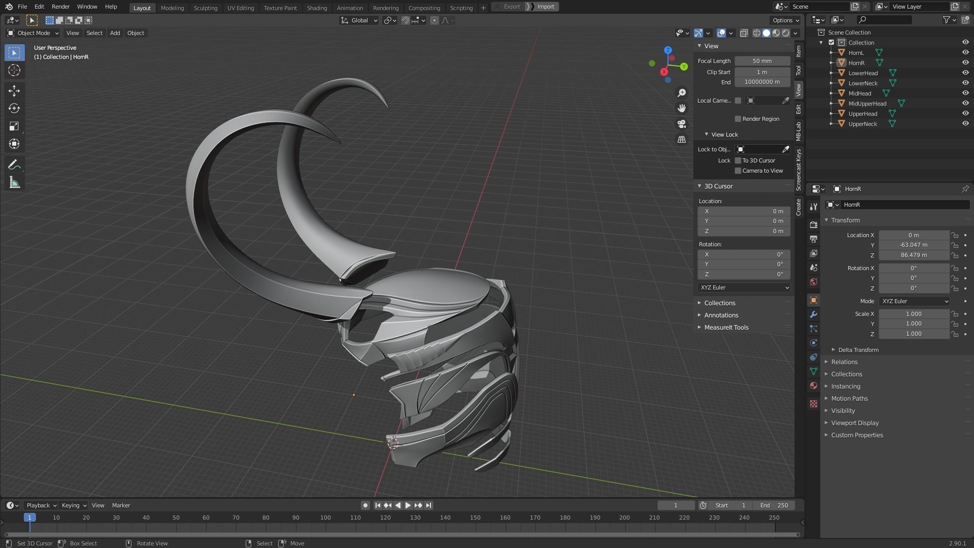 The Avengers Loki Crown for Cosplay 3D print model_12