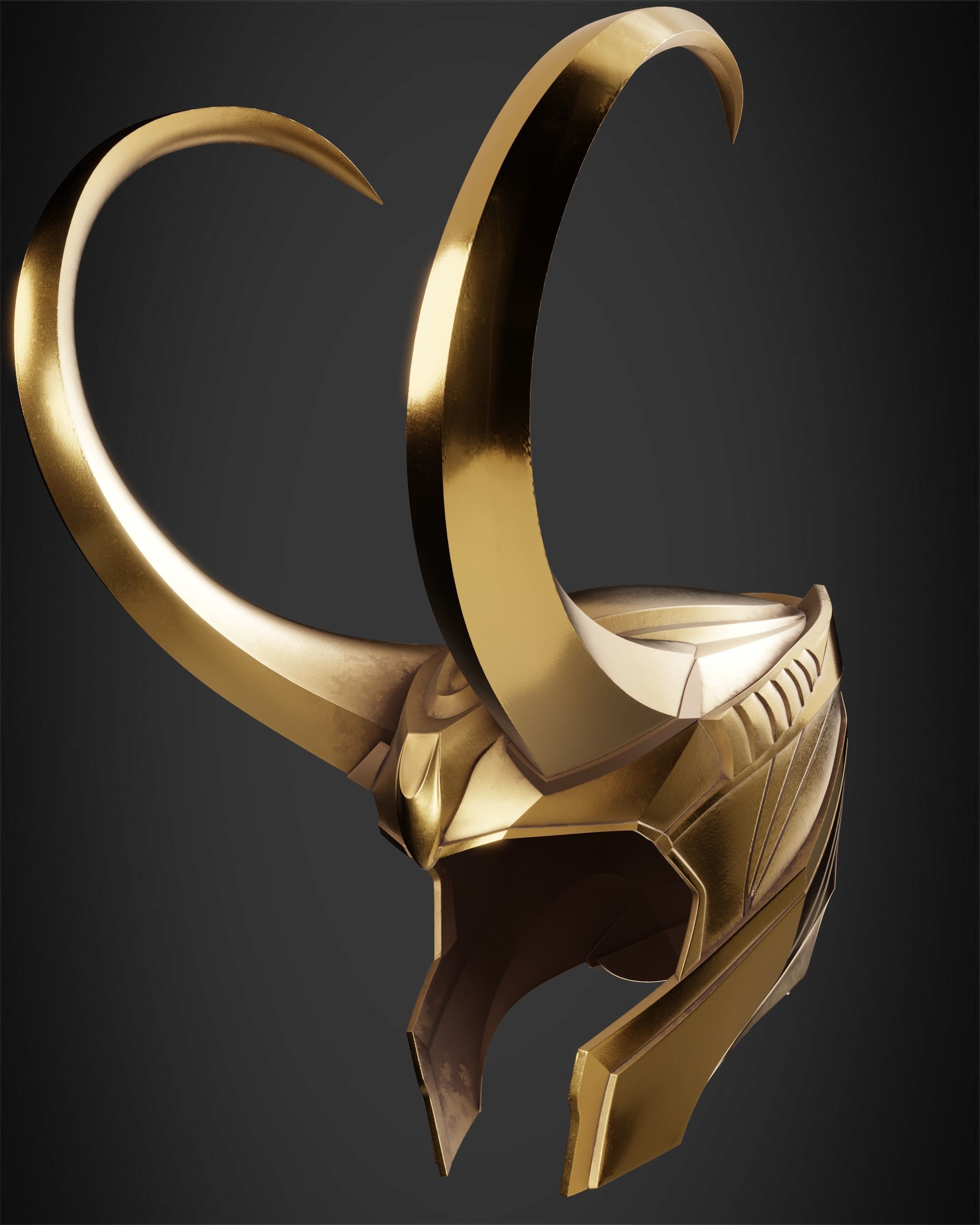 The Avengers Loki Crown for Cosplay 3D print model_3