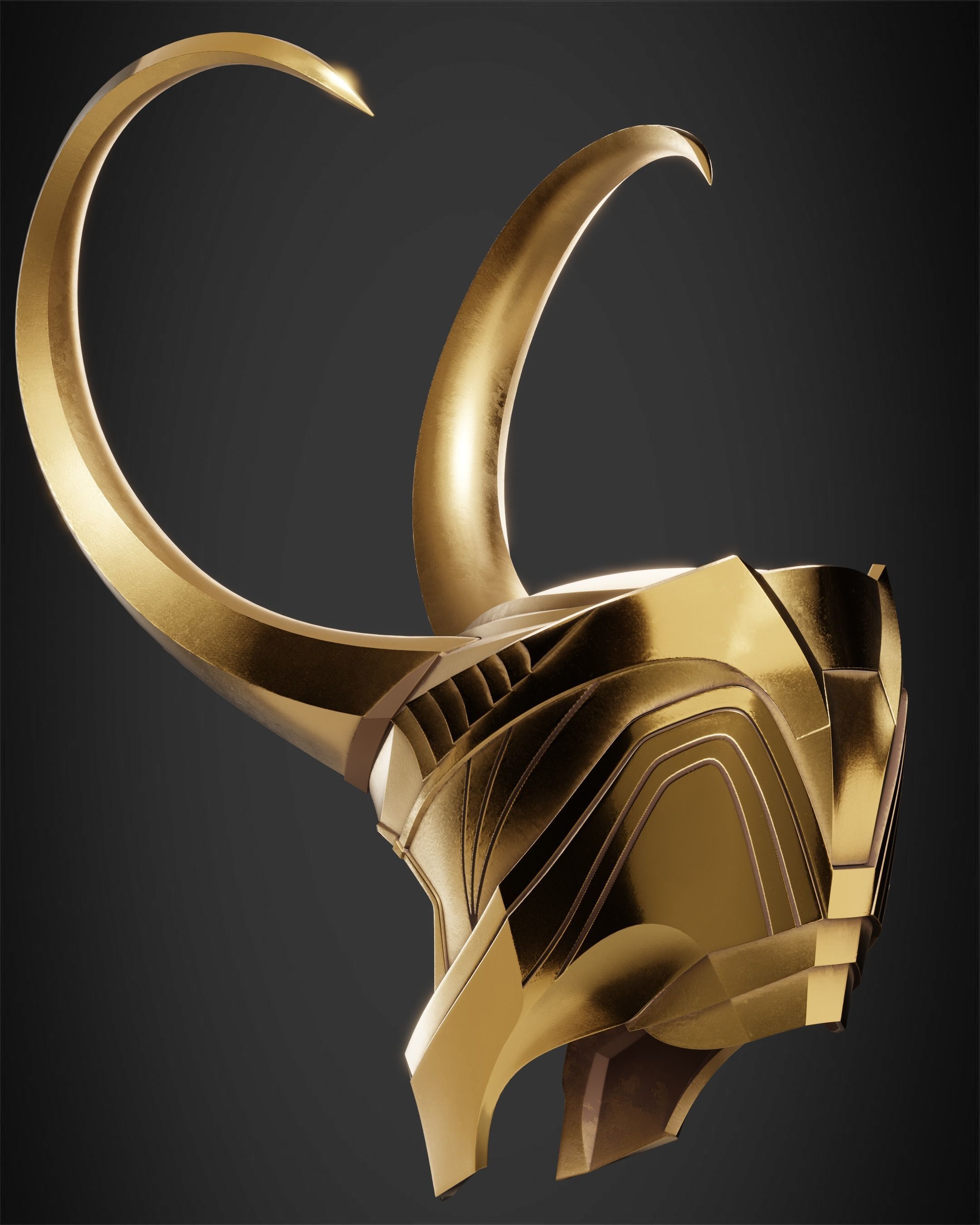 The Avengers Loki Crown for Cosplay 3D print model_5