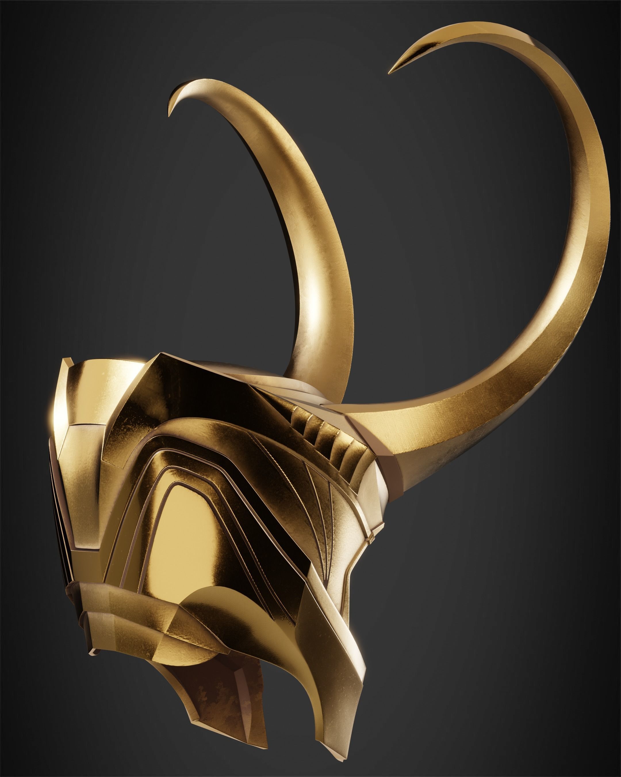The Avengers Loki Crown for Cosplay 3D print model_7