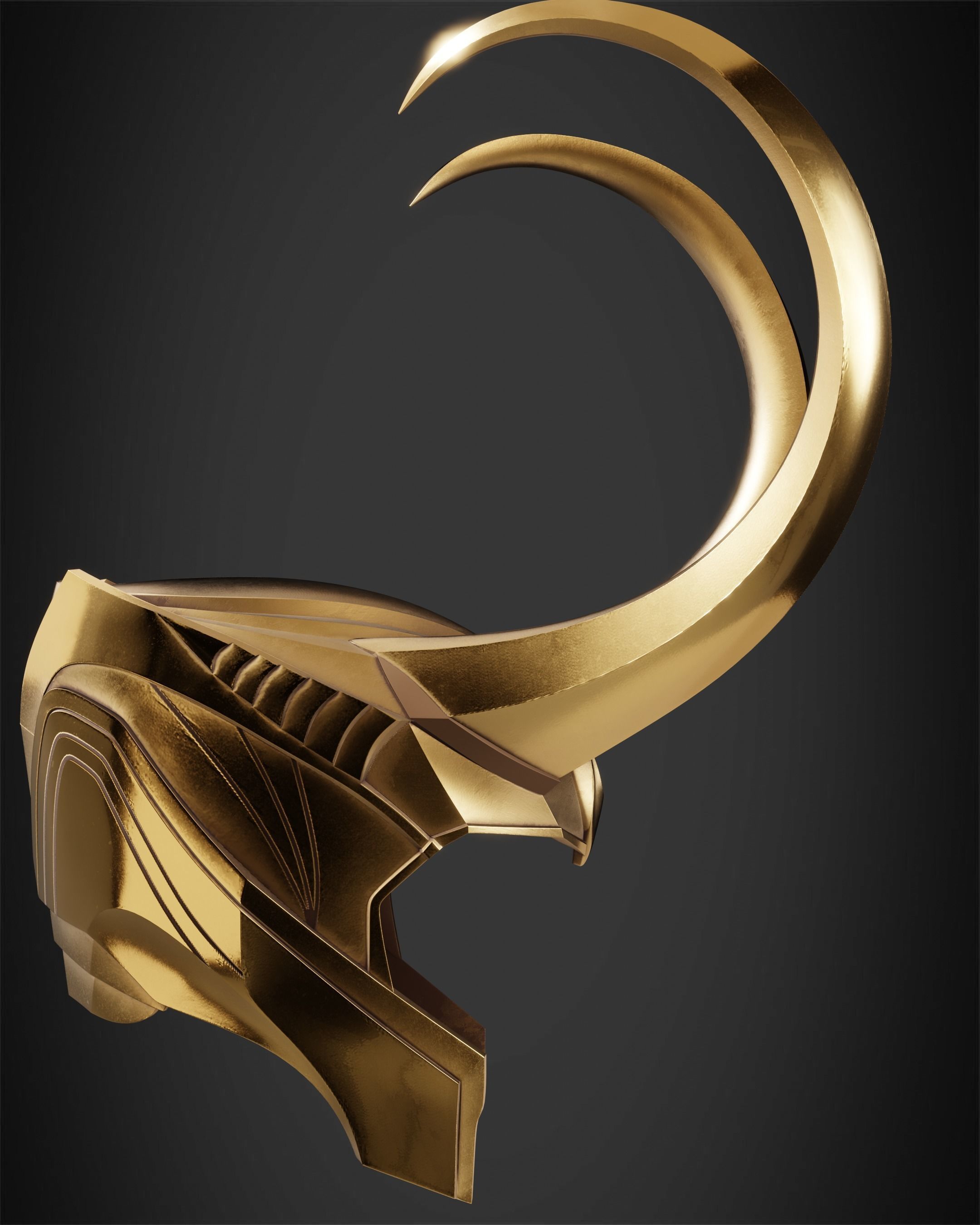The Avengers Loki Crown for Cosplay 3D print model_8