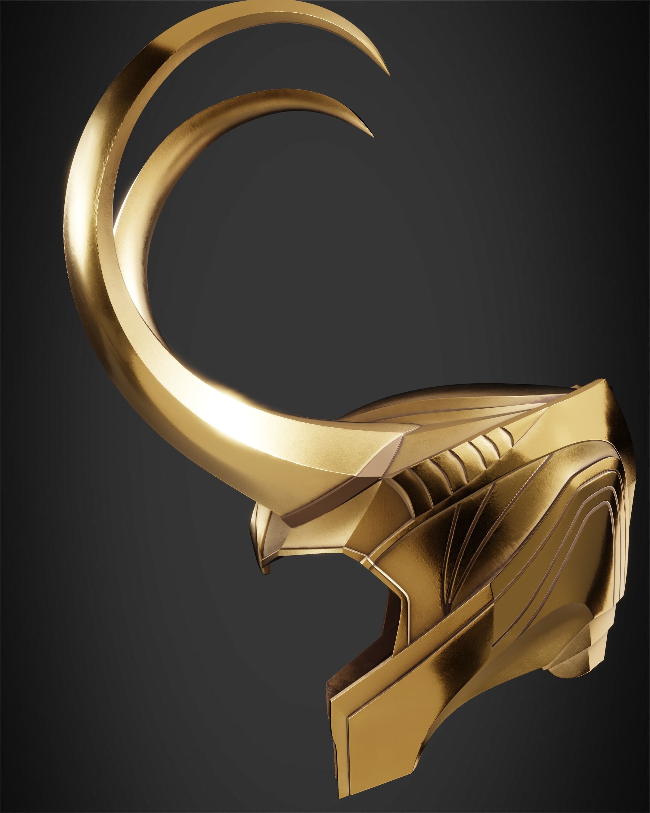 The Avengers Loki Crown for Cosplay 3D print model_4