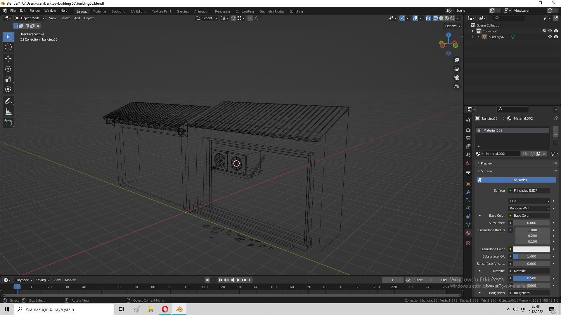  Cyberpunk Building 56  Low-poly 3D model_31