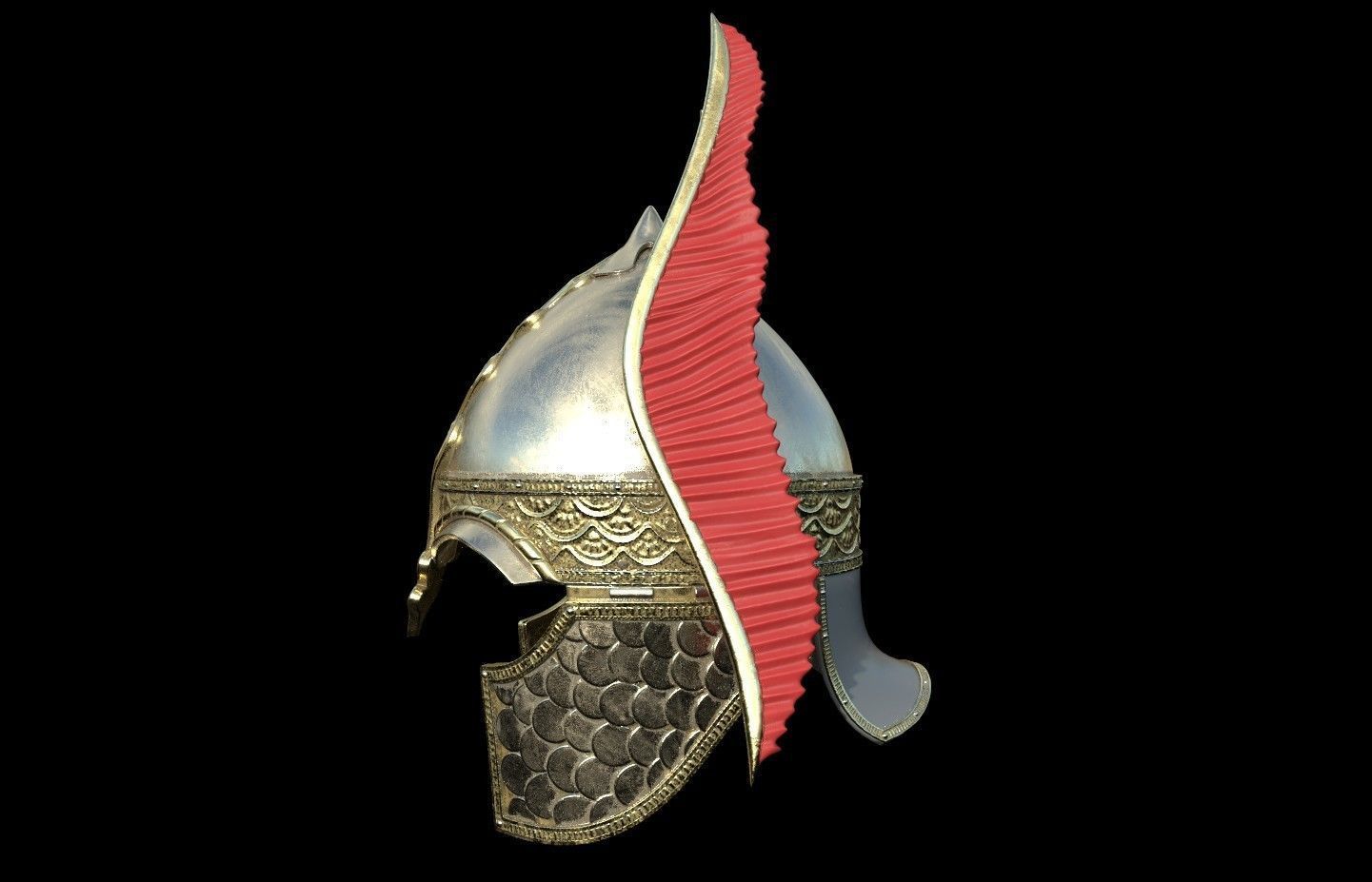 Elendil of Numenor Helmet  LOTR  3d  DIGITAL DOWNLOAD FILE 3D print model_1