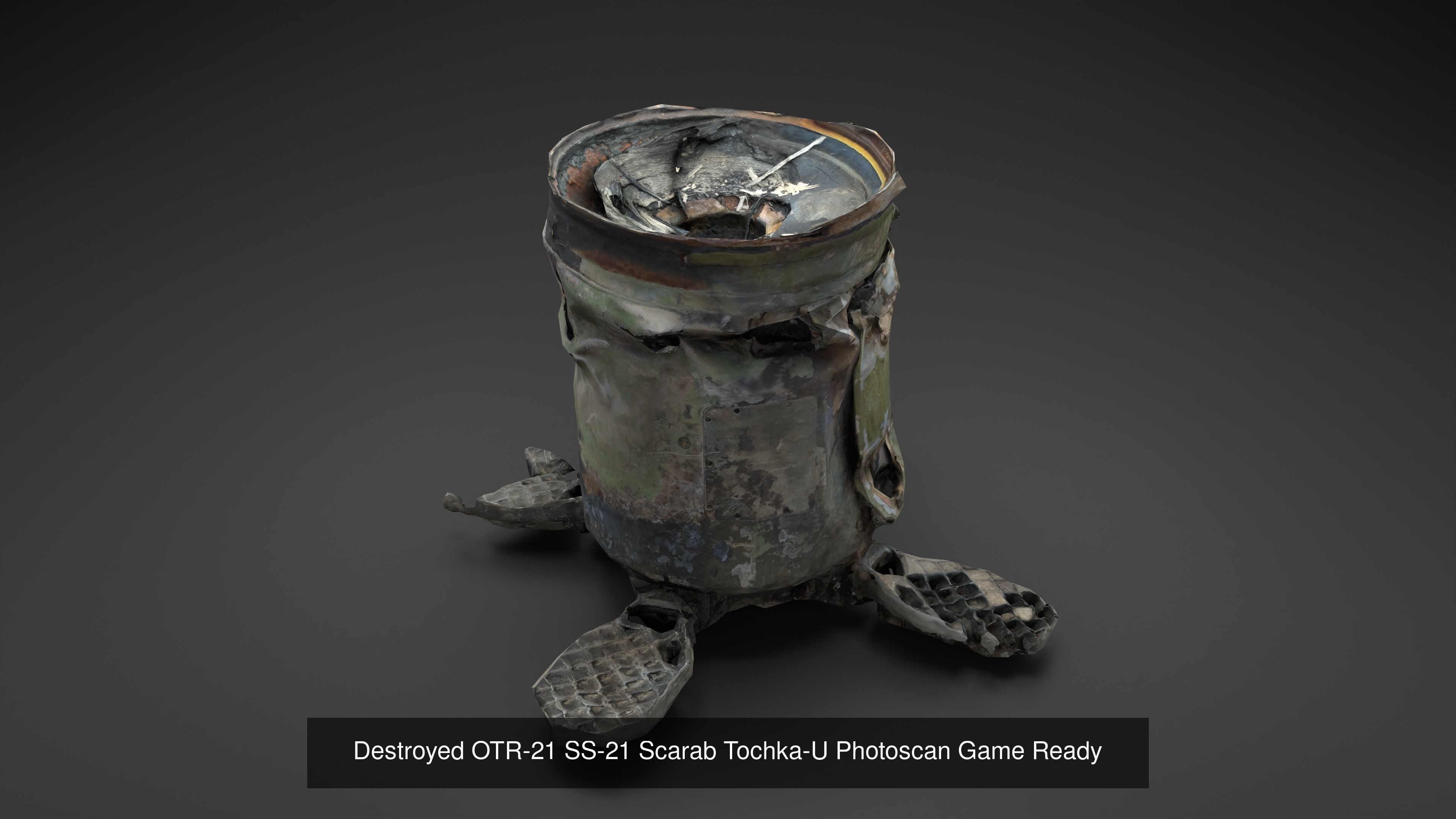 OTR-21 SS-21 Scarab Tochka-U Photoscan Game Ready 3D Model Collection_7