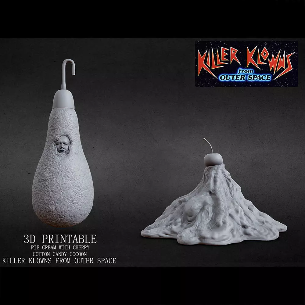 3D PRINTABLE KILLER KLOWNS COTTON CANDY AND CREAM PACK 3D print model_0