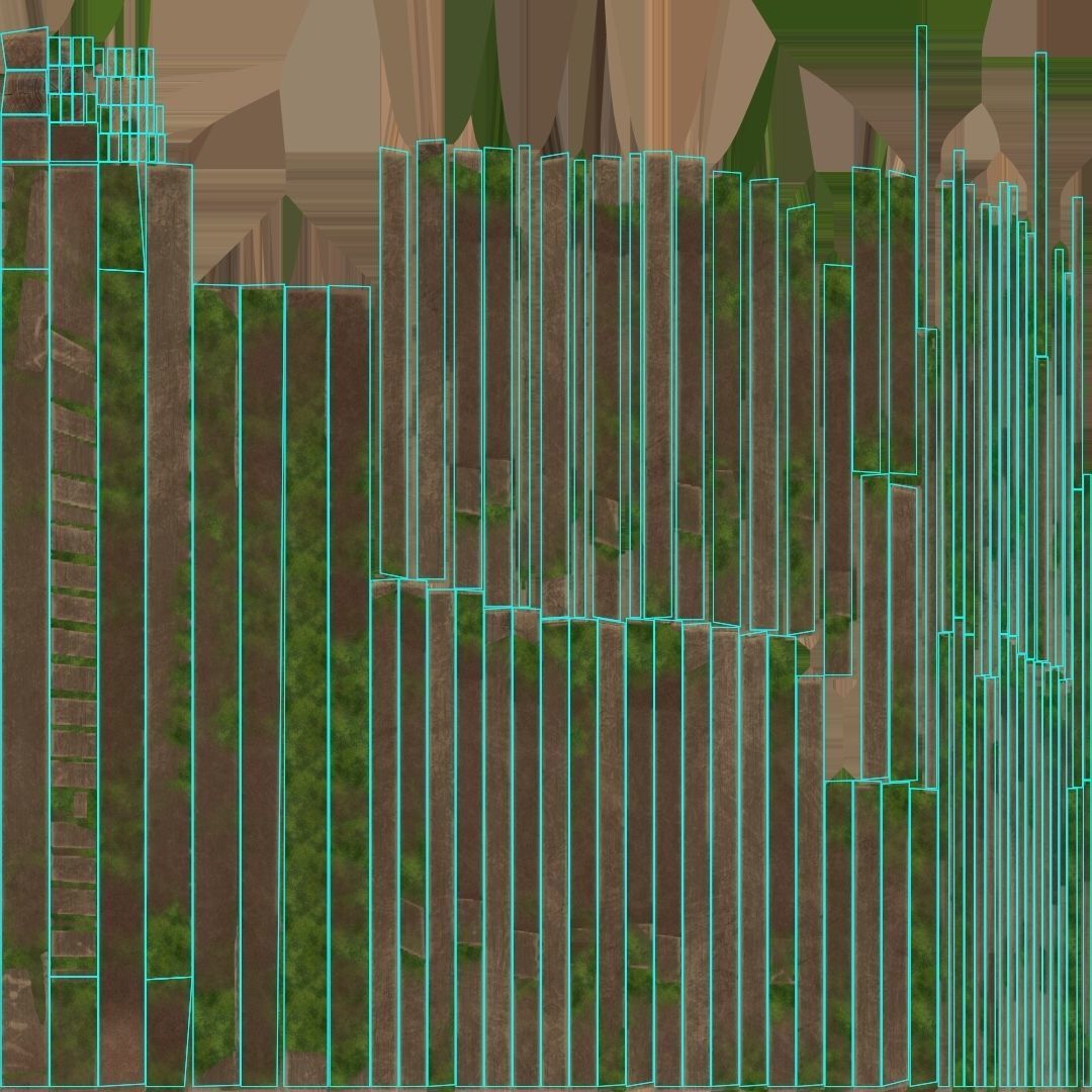 Tower ruins Low-poly 3D model_17