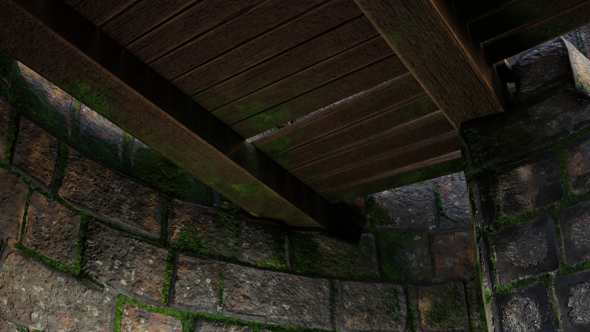 Tower ruins Low-poly 3D model_12