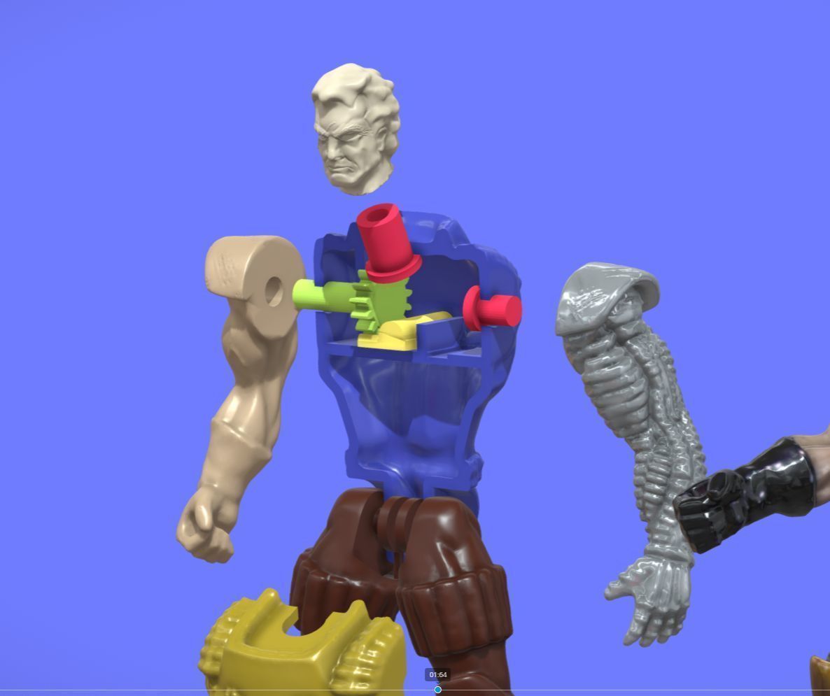 90s TOYBIZ CABLE FIGURE - 3D SCAN 3D print model_13