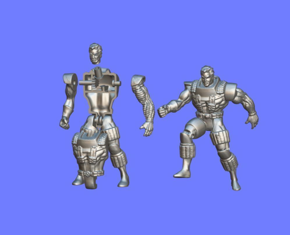 90s TOYBIZ CABLE FIGURE - 3D SCAN 3D print model_7