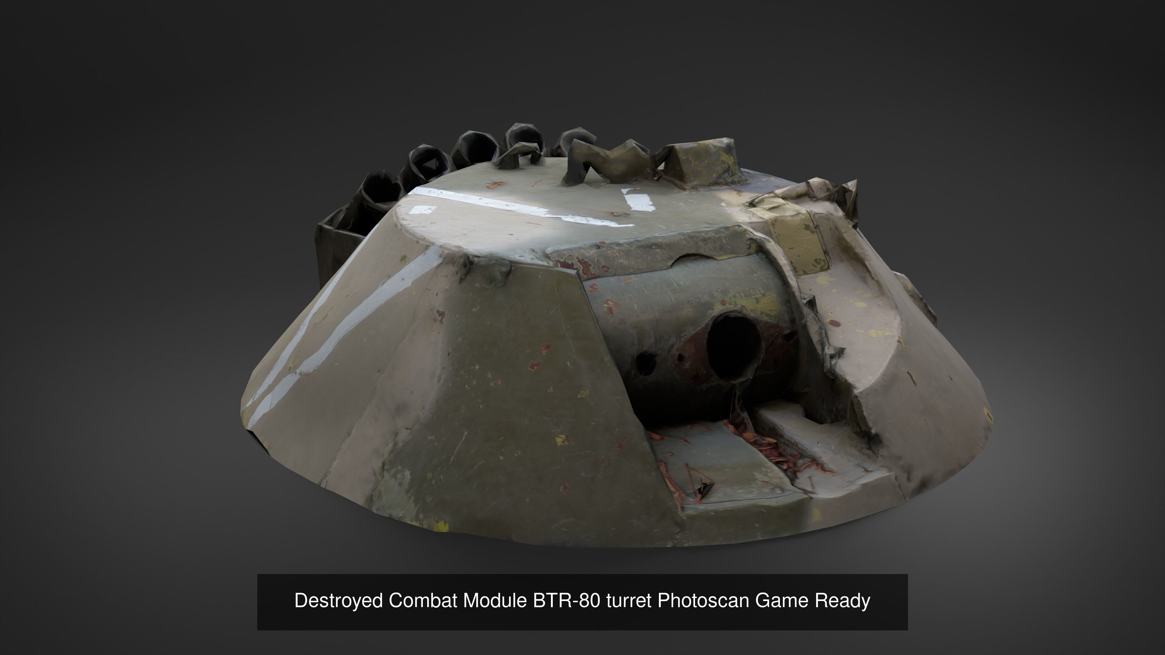 Military Vehicle Missile Pack Photoscan Game Ready 3D Model Collection_35