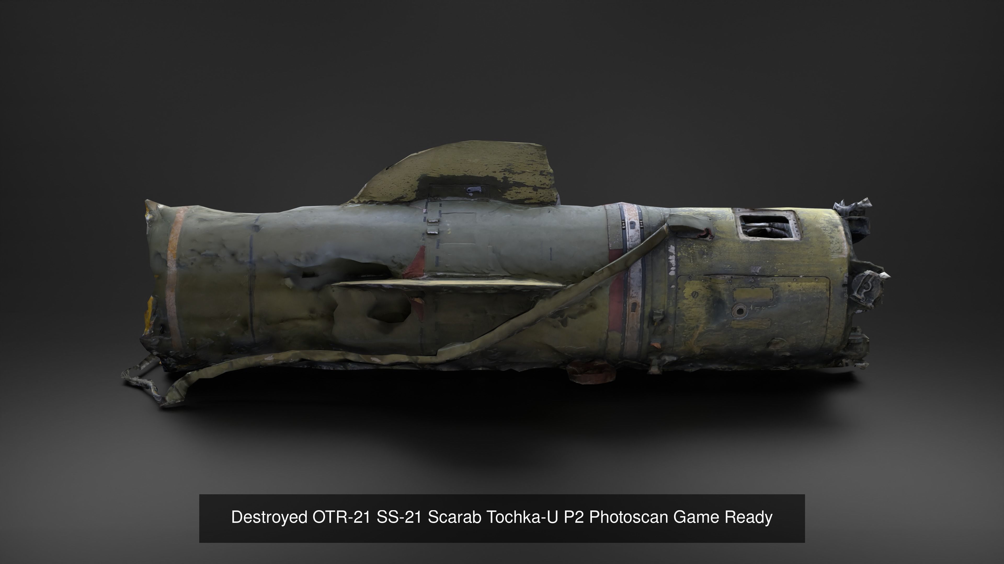 Military Vehicle Missile Pack Photoscan Game Ready 3D Model Collection_33