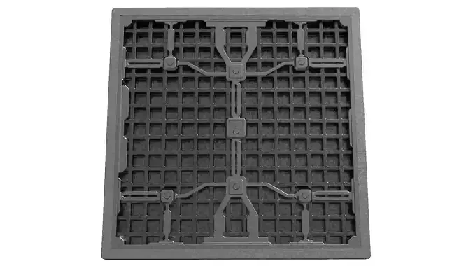 Steel Panel 3D Model 3D model