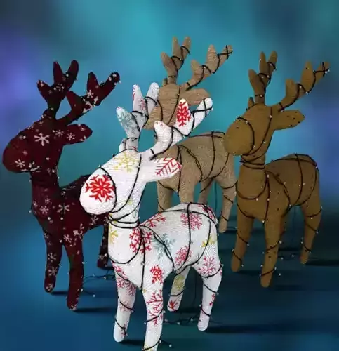 Lighted Decor Deer Christmas