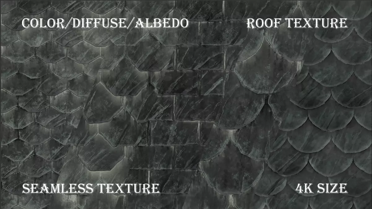 Roof Texture 4k PNG JPG PSD TIFF TGA BMP Texture