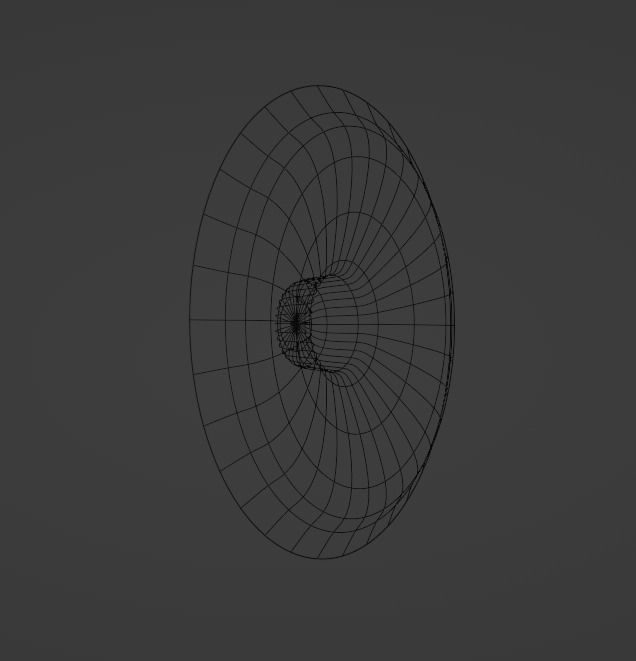 Human Eye Low-poly 3D model_6