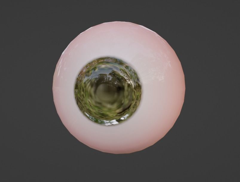 Human Eye Low-poly 3D model_15