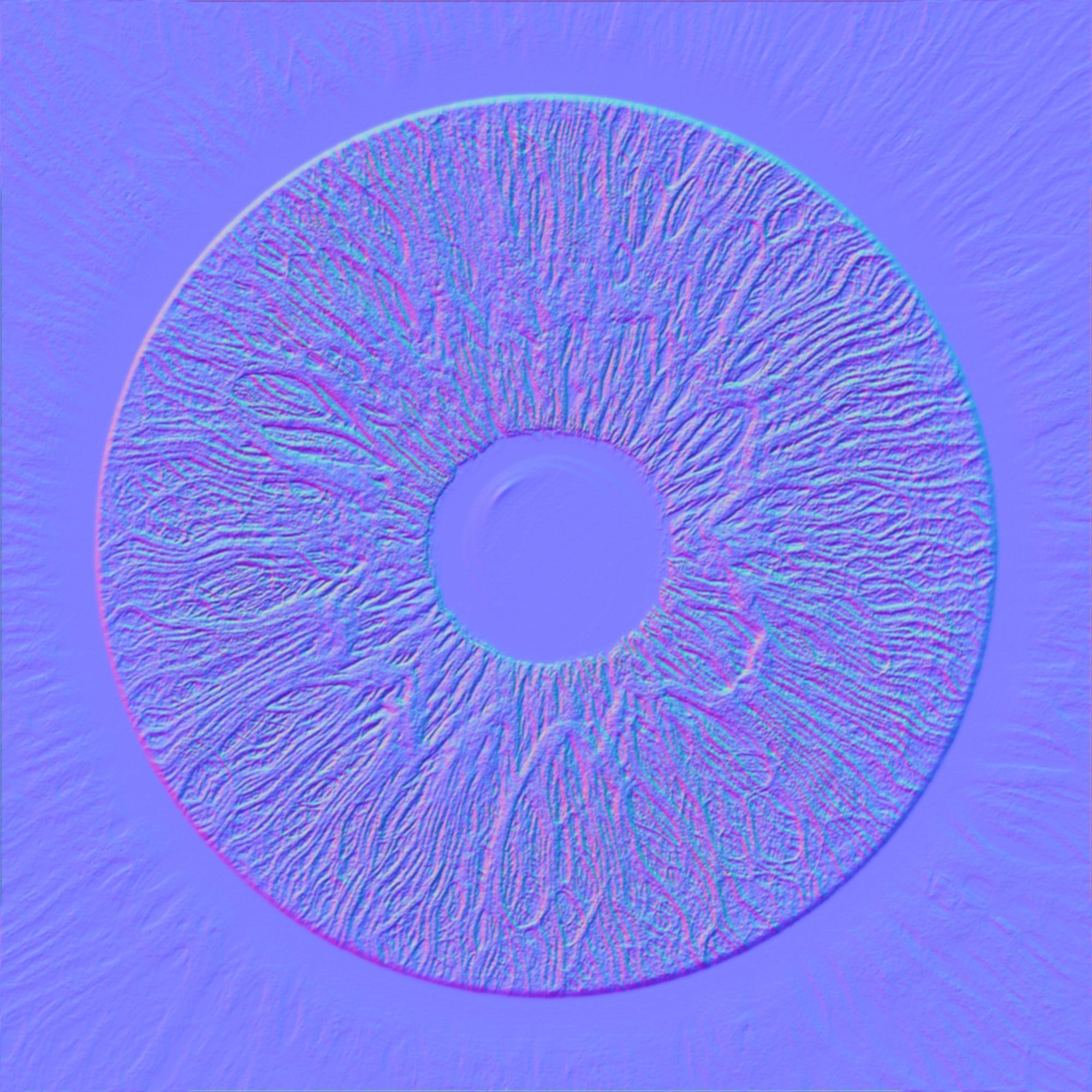 Human Eye Low-poly 3D model_11