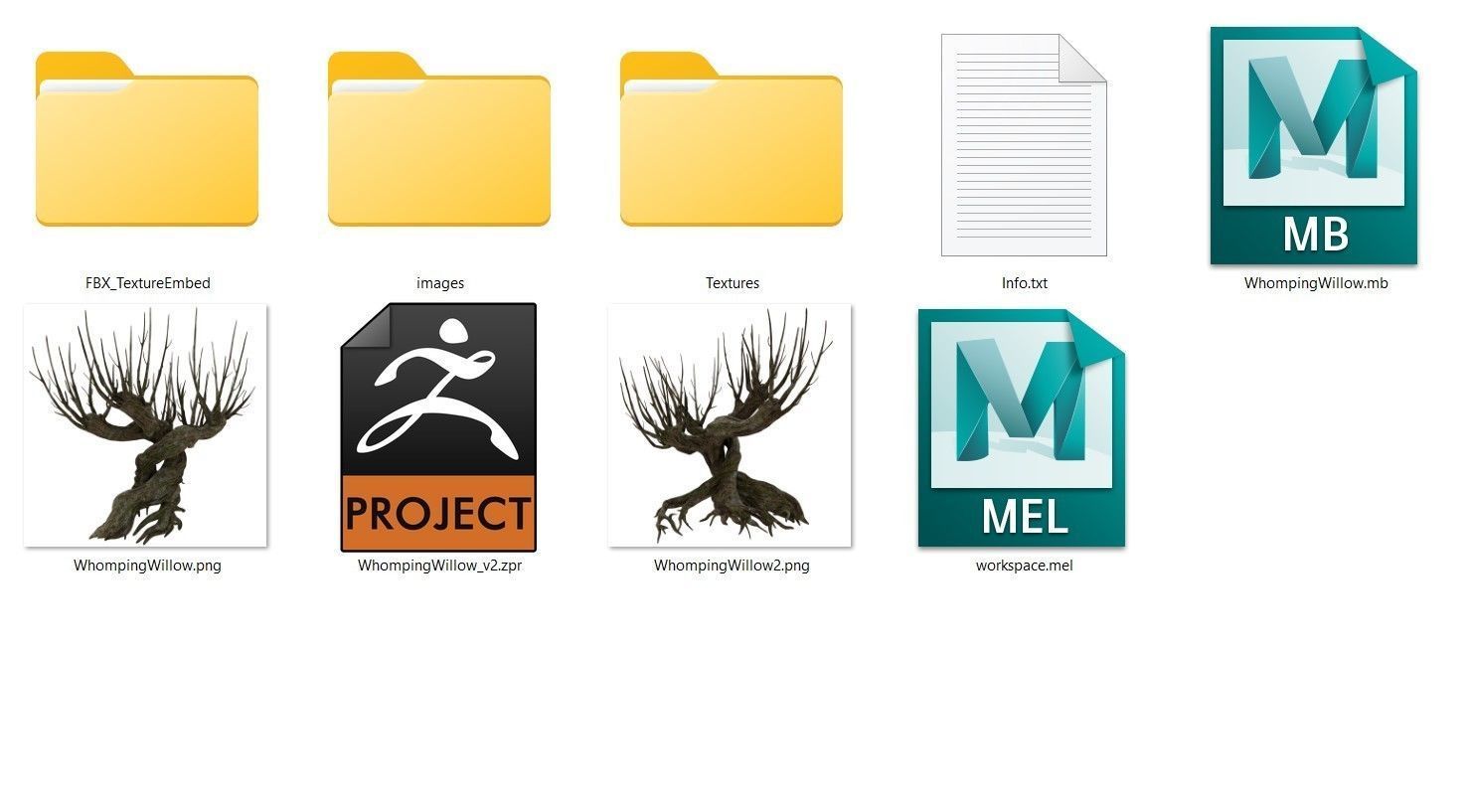 Whomping Willow 3D model_7