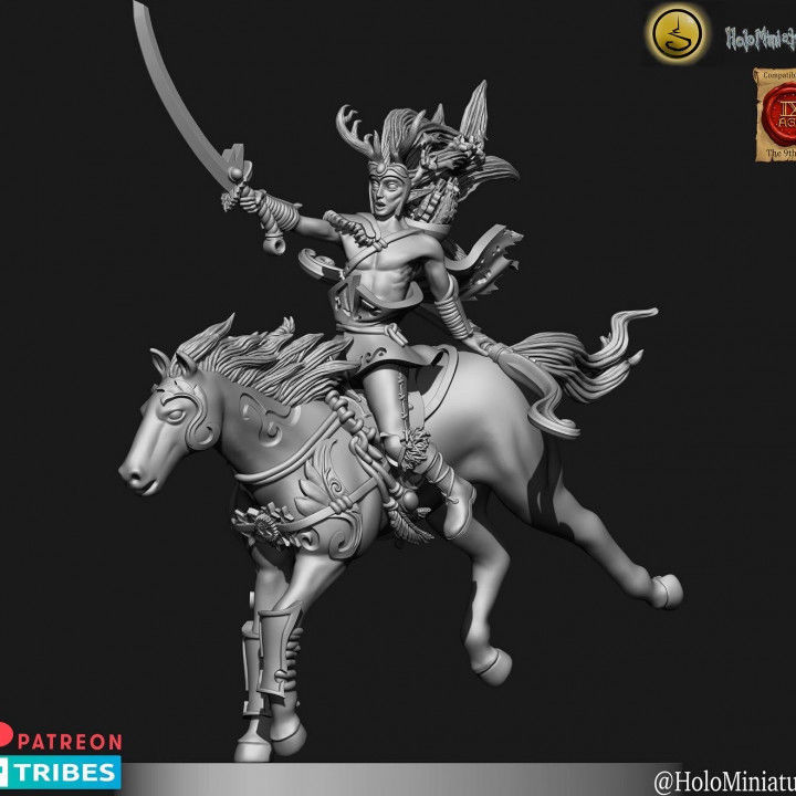 Wood elves heath hunters 3D print model_4