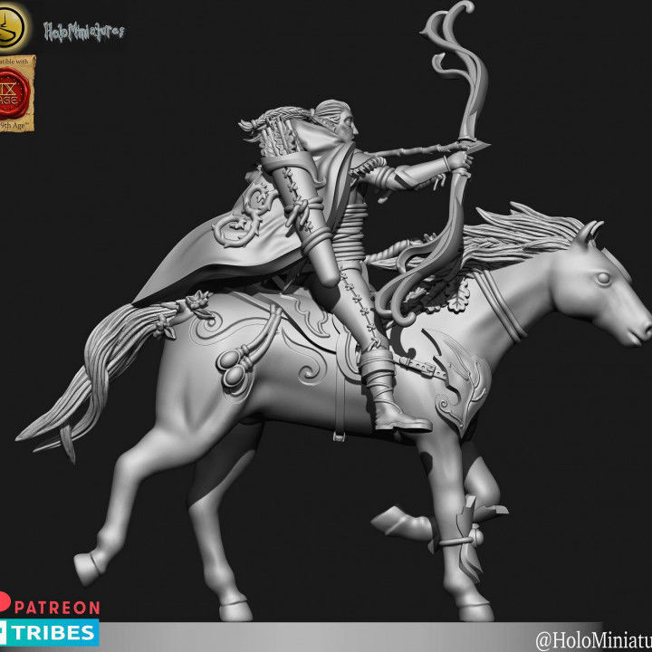 Wood elves heath hunters 3D print model_3