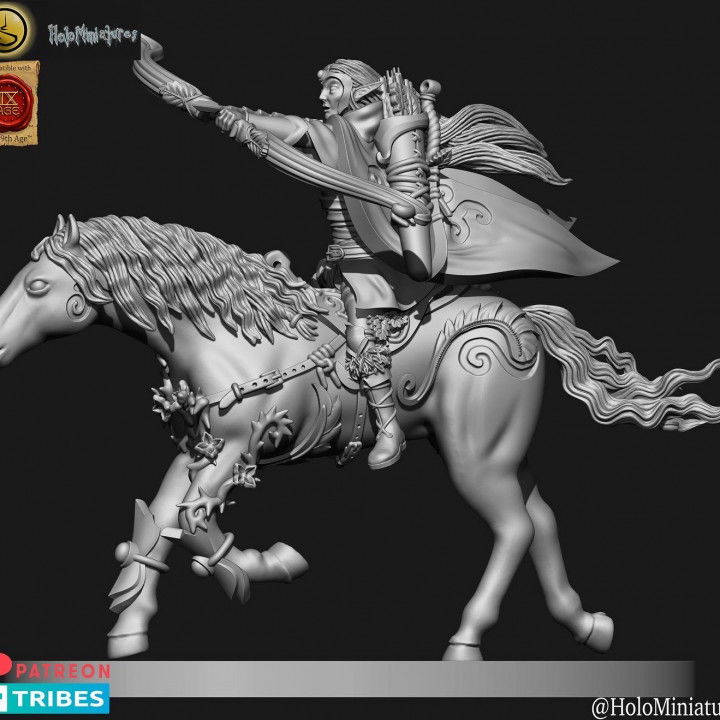 Wood elves heath hunters 3D print model_7