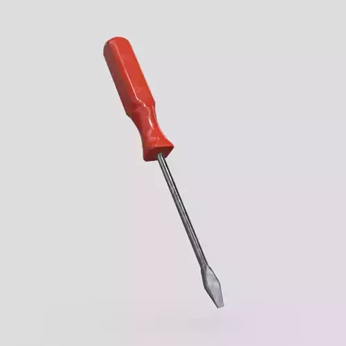 CC0 - Screwdriver Free low-poly 3D model