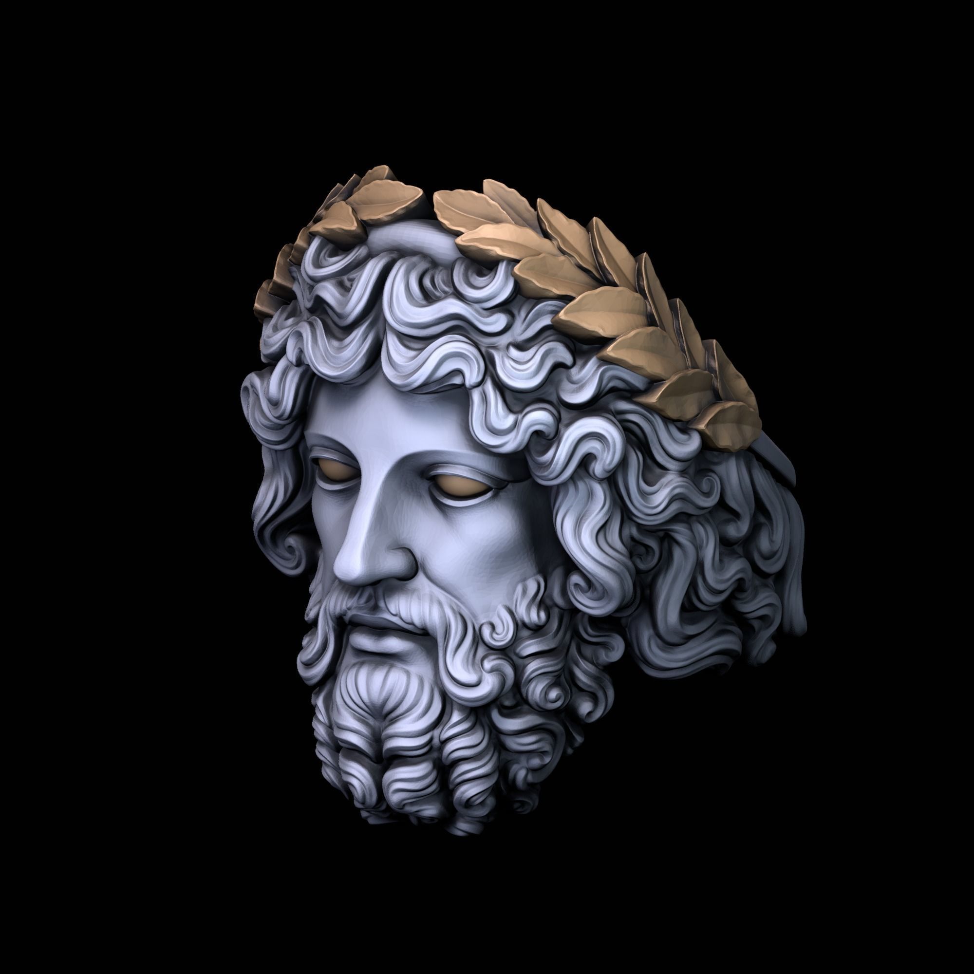 Zeus Ring  3D print model_2