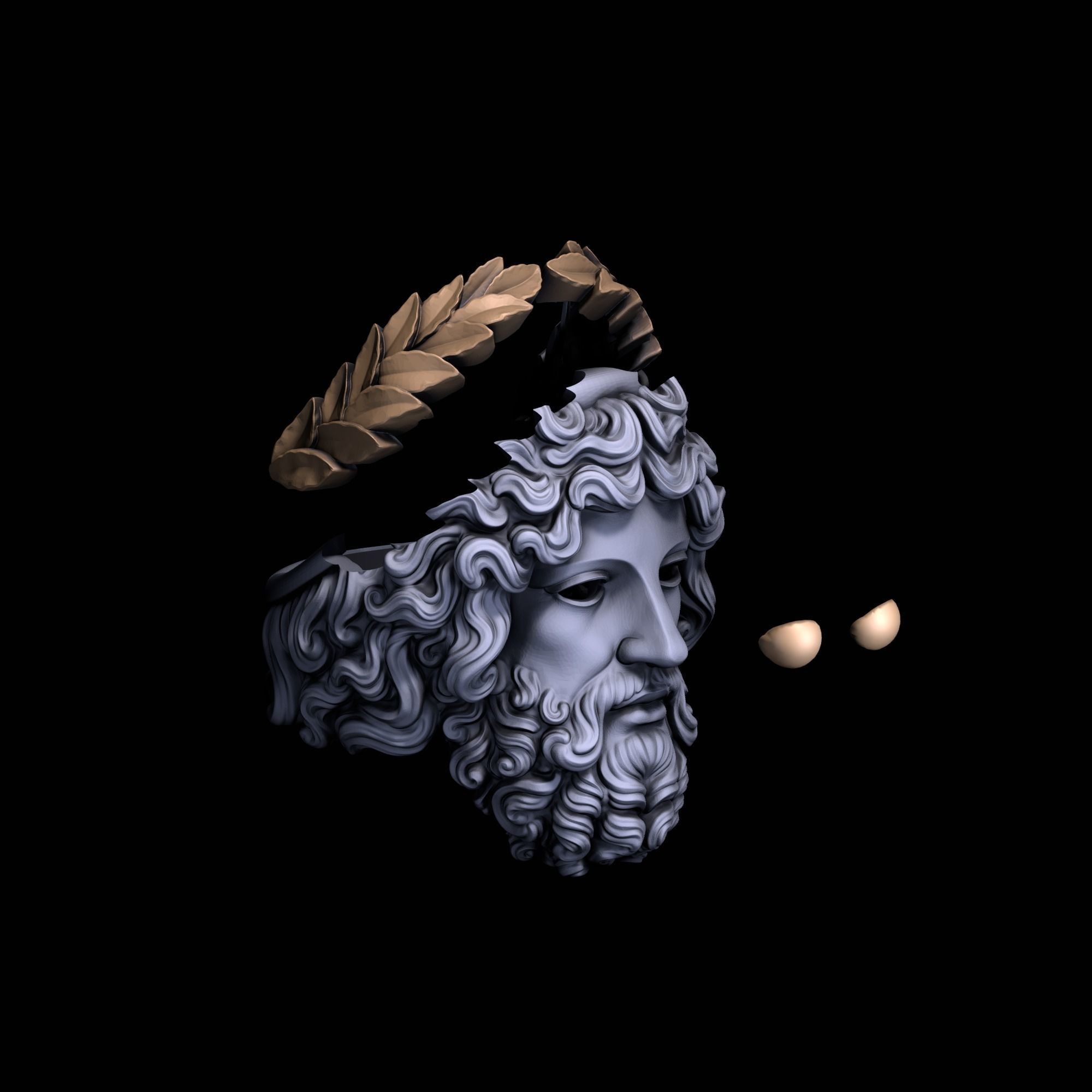 Zeus Ring  3D print model_14