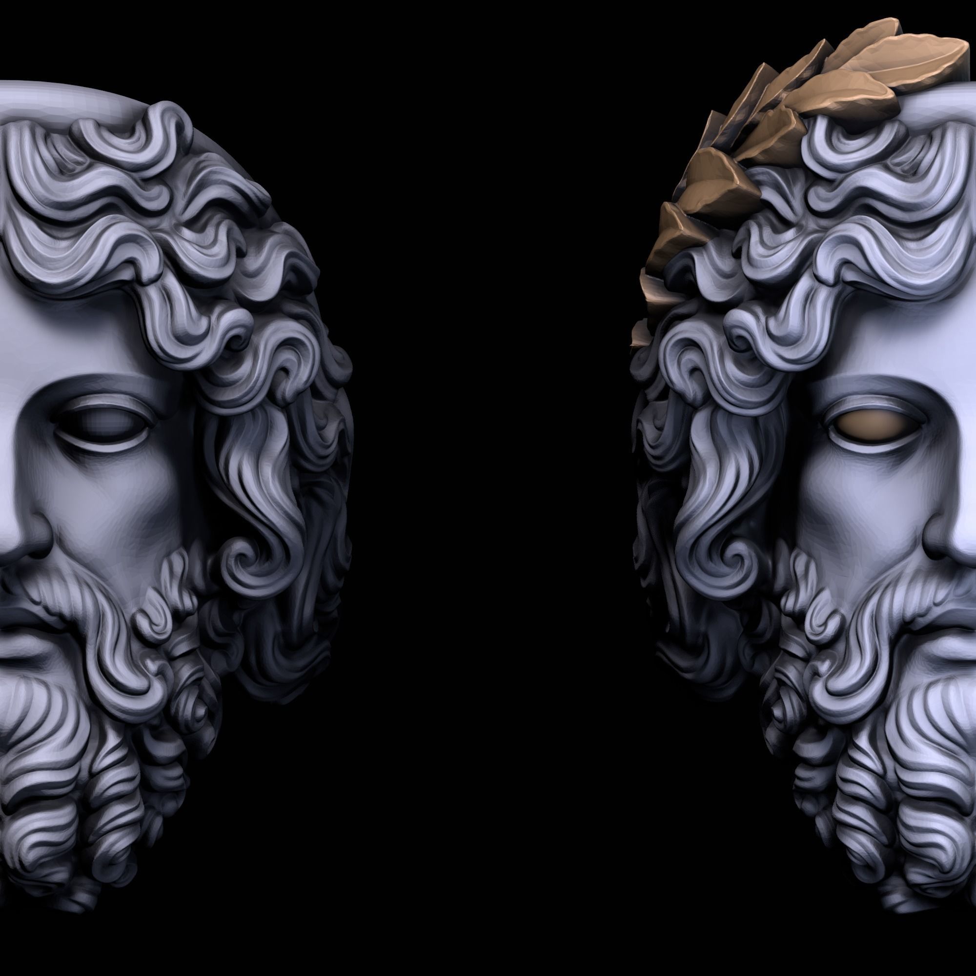 Zeus Ring  3D print model_13