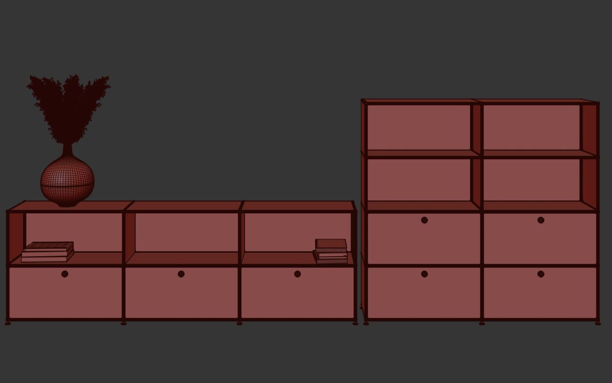 Usm Haller Sideboard 3D model_4