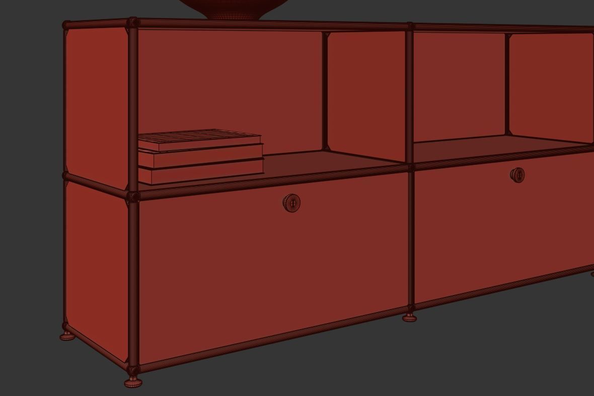 Usm Haller Sideboard 3D model_5