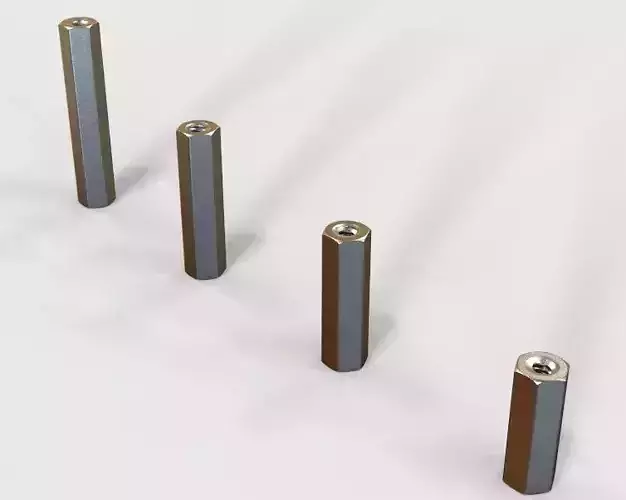 M4 Hexagonal Stud Connector  3D print model