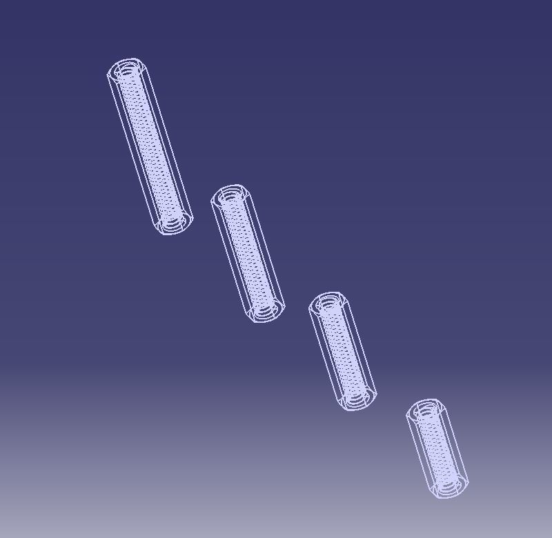 M4 Hexagonal Stud Connector  3D print model_8