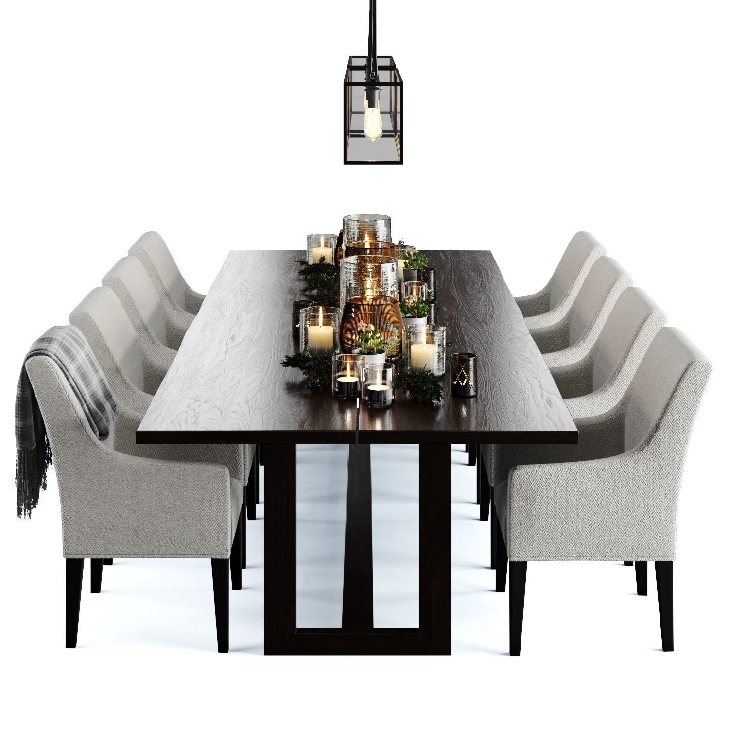 Dining set 05 3D model_3