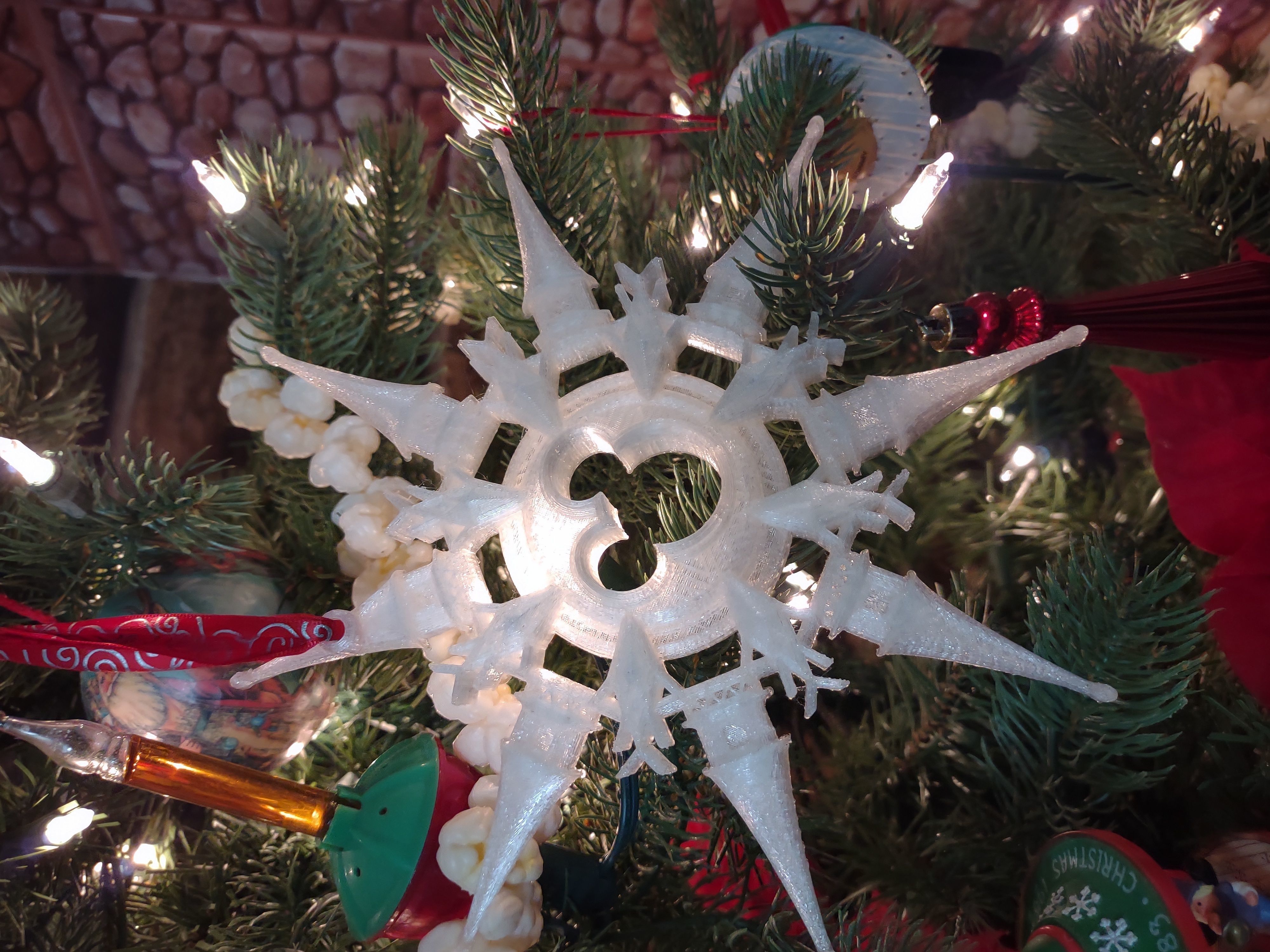 Magical Mouse Snowflake 3D print model_3