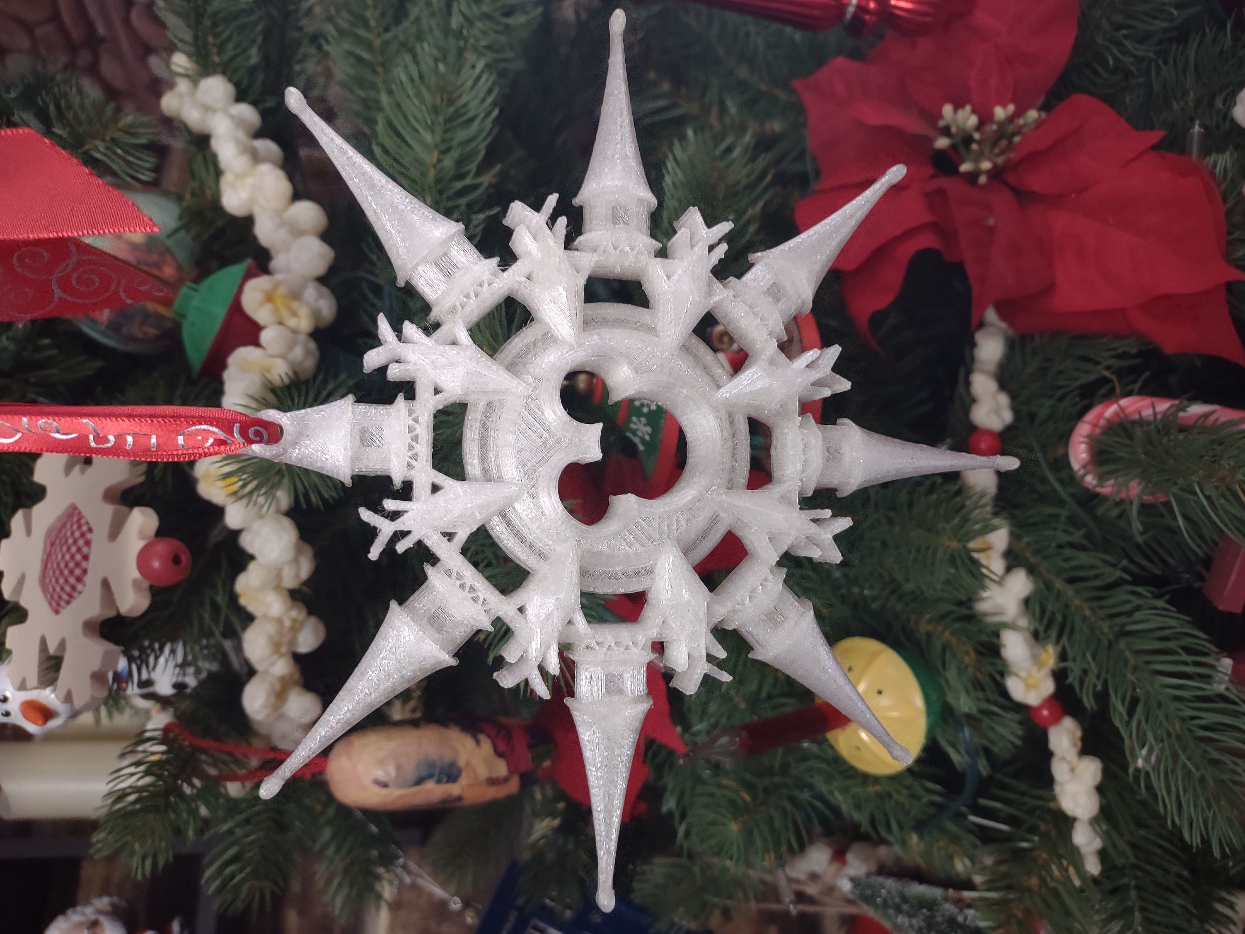 Magical Mouse Snowflake 3D print model_2