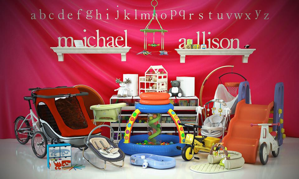 Archmodels vol 119 - child toys and equipment 3D model_1