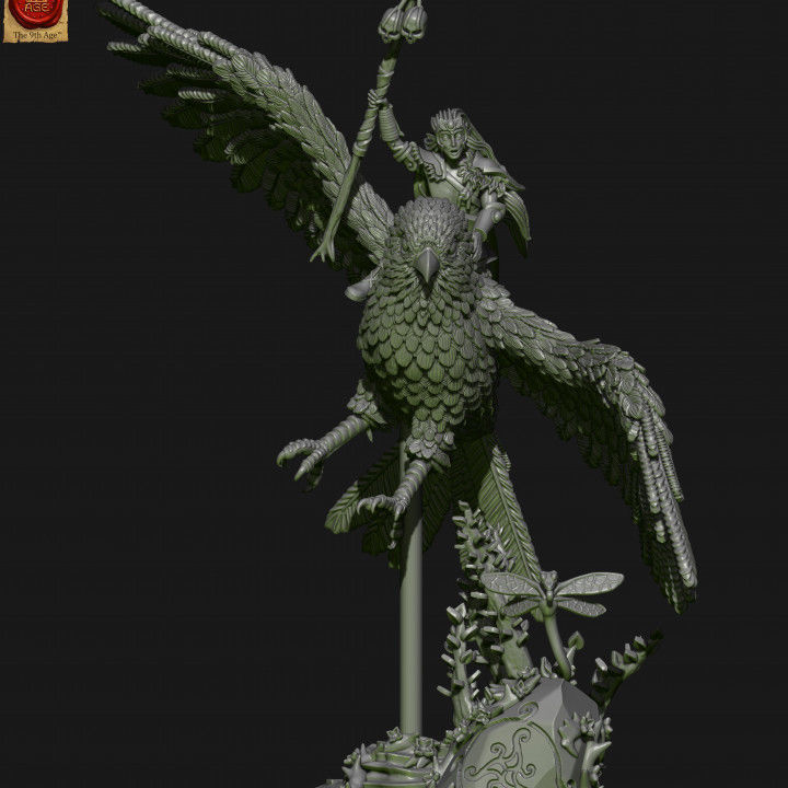 Wood elves Kestrel knights 3D print model_11