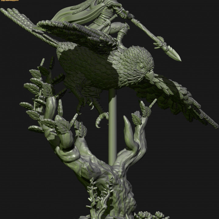 Wood elves Kestrel knights 3D print model_10