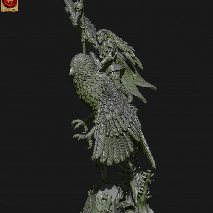 Wood elves Kestrel knights 3D print model_4