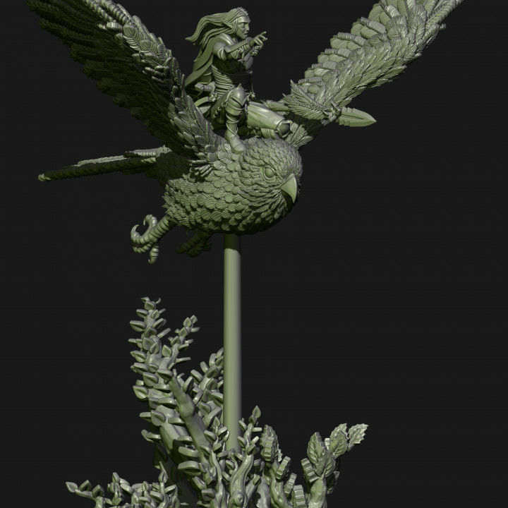 Wood elves Kestrel knights 3D print model_9