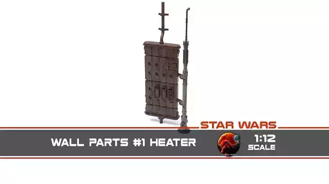 Star Wars Wall Parts 1 - The Imperial Entrance Heater 1-12 scale