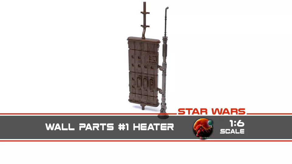 Star Wars Wall Parts 1 - The Imperial Entrance Heater 1-6 scale 3D print model_0