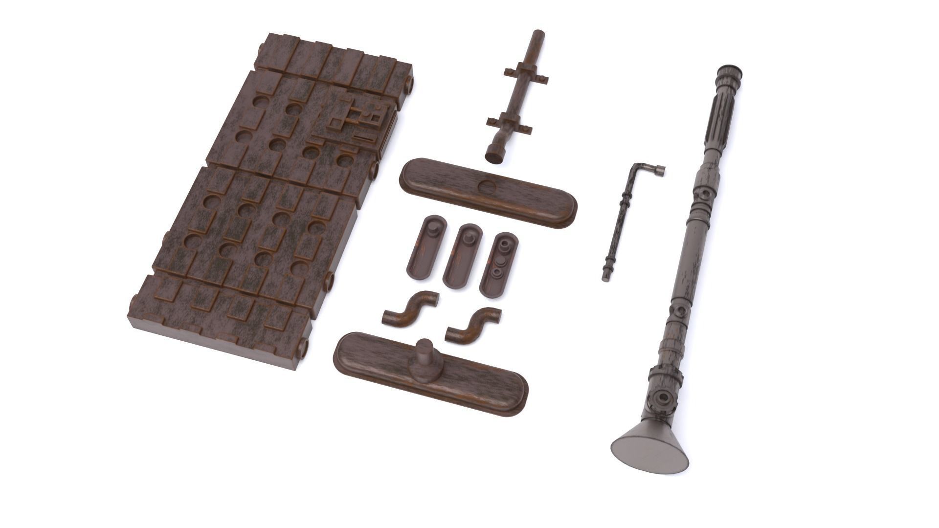 Star Wars Wall Parts 1 - The Imperial Entrance Heater 1-6 scale 3D print model_8